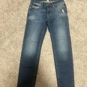 Frame Denim Dark Blue Straight Leg Jeans